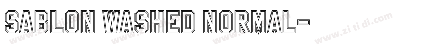 Sablon Washed Normal字体转换